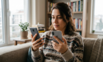 Telefon ekran görüntüsü alan kullanıcı