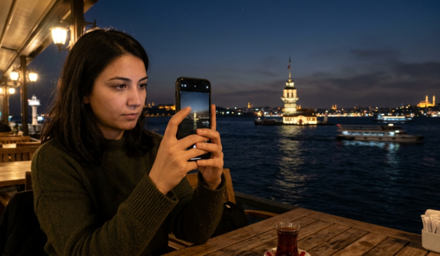 Telefon kamerasında gece fotoğrafı çekimi